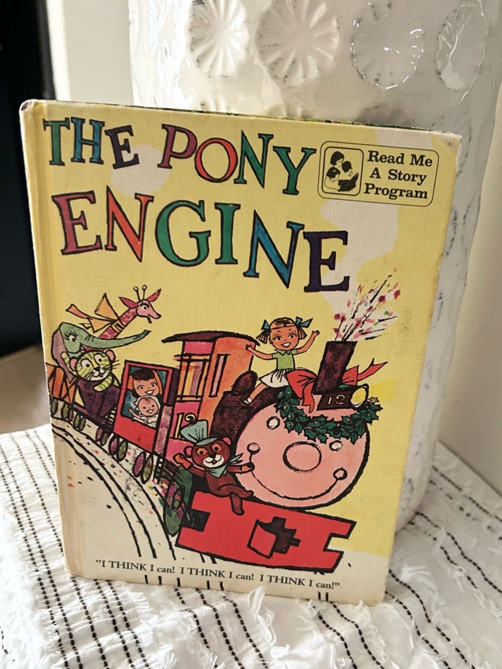 Vintage Wonder Books “The Pony Engine” Bedtime Stories 2-in-1 Hardcover 1950s